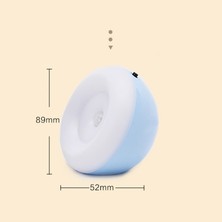 XYD-1001 Akıllı Insan Vücudu Indüksiyon LED Gece Lambası Sarı (Yurt Dışından)