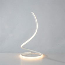 ZSHSKJ LED Spiral Masa Lambası Ev Oturma Odası Yatak Odası Dekorasyon Aydınlatma Altın (Yurt Dışından)