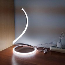 ZSHSKJ LED Spiral Masa Lambası Ev Oturma Odası Yatak Odası Dekorasyon Aydınlatma Altın (Yurt Dışından)