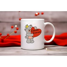 Konuşan Kupalar Canım Karım & Canım Kocam Yazılı Sevgililer Günü 2'li Hediye Kupa Bardak, Hediyelik Kupa Mug Bardak