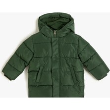 Koton Şişme Mont Kapşonlu Cep Detaylı