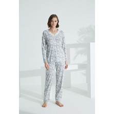 Evia Angelique Bambu Uzun Kol Kadın Pijama Takımı 22004