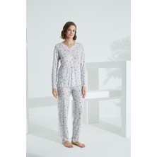 Evia Angelique Bambu Uzun Kol Kadın Pijama Takımı 22005