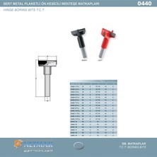 Netmak Elmas Uçlu Tas Menteşe Matkabı Sol Dönüş 0440-12L 70 mm - 10 mm
