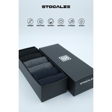Stocalze Bambu Erkek Uzun Konç Dikişsiz 6'lı Düz Soket Çorap. Nefes Alan ve Terletmeyen Erkek Bambu Çorap
