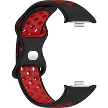 Microsonic Xiaomi Smart Band 9 Pro Rainbow Gently Band Kordon Siyah Kırmızı