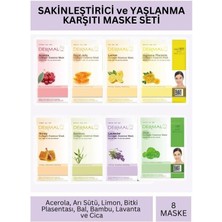 Dermal Tü Sakinleştirici Kolajen Maske Seti 23GR x 8ADET