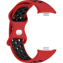 Microsonic Xiaomi Smart Band 9 Pro Rainbow Gently Band Kordon Kırmızı Siyah