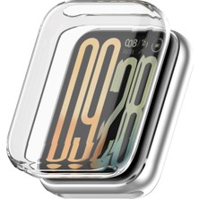 Microsonic Xiaomi Smart Band 8 Pro Kılıf 360 Full Round Soft Silicone Şeffaf