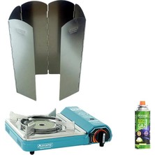 Orcamp Seramik Pro Kamp Ocak Mavi CK-508+6 Kanatlı Büyük Rüzgarlık RZ-556+1 Adet Kartuş KTS-227 ORC-009-C1