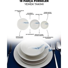 Farika Porselen Toros 18 Parça 6 Kişilik Porselen Yemek Takımı