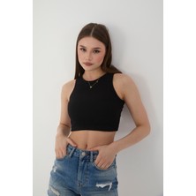 Wearflawless 2'li Adet Fitilli Kısa Kol ve Askılı Body Crop Bluz Seti