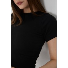 Wearflawless 2'li Adet Fitilli Kısa Kol ve Askılı Body Crop Bluz Seti