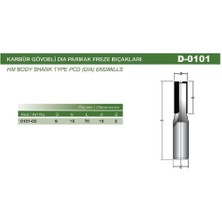 Netmak Karbür Gövdeli Dıa Parmak Freze Bıçağı 8X15X10 Z2 D-101-02 10 mm