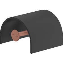 VitrA Origin A4488829 Kapaklı Tuvalet Kağıtlığı, Soft Bakır