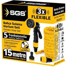 Sgs SGS4272 7 Fonksiyonlu Bahçe Sulama Hortumu (5-15  metre)