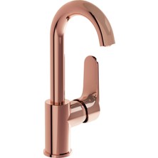 Artema Root Round A4275429 Lavabo Bataryası, Döner Borulu, Soft Bakır