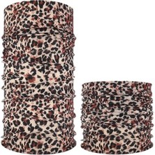 Skygo Koyu Renk Leopar Baf Bandana Maske