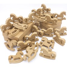 25 Adet 10 cm Dik Durabilen Sallanan At.okul Öncesi Boyama Etkinlik.boyama Seti Ahşap Boyama