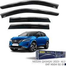 Niken Nissan Qashqai Niken Kromlu Cam Rüzgarlığı 4Lü Set 2023