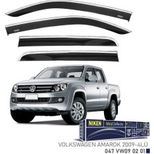 Niken Volkswagen Amarok Niken Kromlu Cam Rüzgarlığı 4Lü 2009 2022