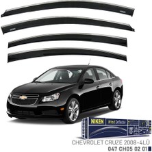 Niken Chevrolet Cruze Sedan Niken Kromlu Cam Rüzgarlığı 4lü Set
