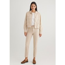 Mavi Martha Gold Premium Taşlı Krem Jean Pantolon 1010928-88600