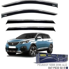 Niken Peugeot 5008 Niken Kromlu Cam Rüzgarlığı 4lü Set 2018 ve Üstü