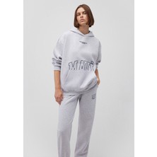 Mavi Mavi Logo Baskılı Gri Sweatshirt 1S10149-85438