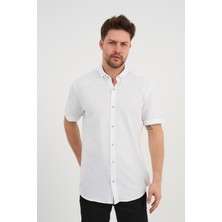 Alexander Gardi Alexandergardı Kısa Kollu Düğmeli Erkek Gömlek (731676)