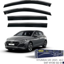 Niken Hyundai I20 Niken Kromlu Cam Rüzgarlığı 4lü Set 2021 ve Üstü