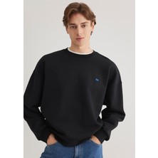 Mavi Bisiklet Yaka Siyah Basic Sweatshirt 0S10348-900