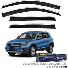 Niken Volkswagen Tiguan Niken Kromlu Cam Rüzgarlığı 4lü Set 2010 2015