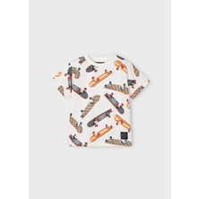 Mayoral Erkek Çocuk Baskılı Tshirt Turuncu