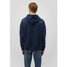 Mavi Logo Baskılı Kapüşonlu Lacivert Sweatshirt 067149-29743