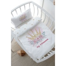 Tuğba Kuğu Anne Yanı Beşik Nevresim Takımı (60X100) - For Baby Serisi - Little Princess