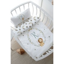 Tuğba Kuğu Park Yatak Nevresim Takımı (80 x 120) - Little Lion Series - R Harfi