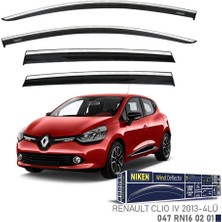 Niken Renault Clio 4 Niken Kromlu Cam Rüzgarlığı 4lü Set 2013 ve Üstü