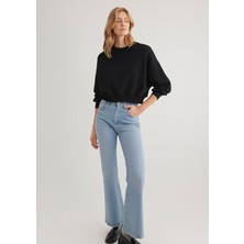 Mavi Bisiklet Yaka Siyah Basic Sweatshirt 1S10307-900