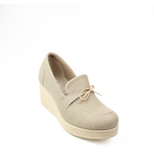 King Paolo 6179 Bej Günlük Kadın Ayakkabı