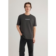 Mavi Mavi Logo Baskılı Antrasit Tişört 0612355-80955