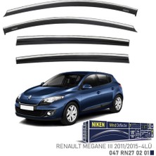 Niken Renault Megane 3 Niken Kromlu Cam Rüzgarlığı 4lü Set 2011 2015