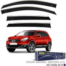 Niken Nissan Qashqai Niken Kromlu Cam Rüzgarlığı 4lü Set 2007 2014