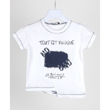 Jacklions 1-4 Yaş Erkek Bebek Çapraz Kesim Tshirt Lacivert