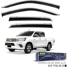 Niken Toyota Hilux Niken Kromlu Cam Rüzgarlığı 4lü Set 2015 2020