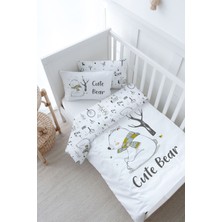 Tuğba Kuğu Bebek Boy Nevresim Takımı (100X150) - For Baby Serisi - Atkılı Kutup Ayısı