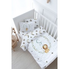 Tuğba Kuğu Bebek Boy Nevresim Takımı (100X150) - Little Lion Series - S Harfi