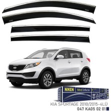 Niken Kia Sportage Niken Kromlu Cam Rüzgarlığı 4lü Set 2010 2015