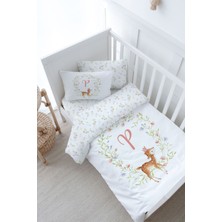 Tuğba Kuğu Bebek Boy Nevresim Takımı (100X150) - Little Deer Series - P Harfi