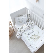 Tuğba Kuğu Bebek Boy Nevresim Takımı (100X150) - For Baby Serisi - Damask Filli